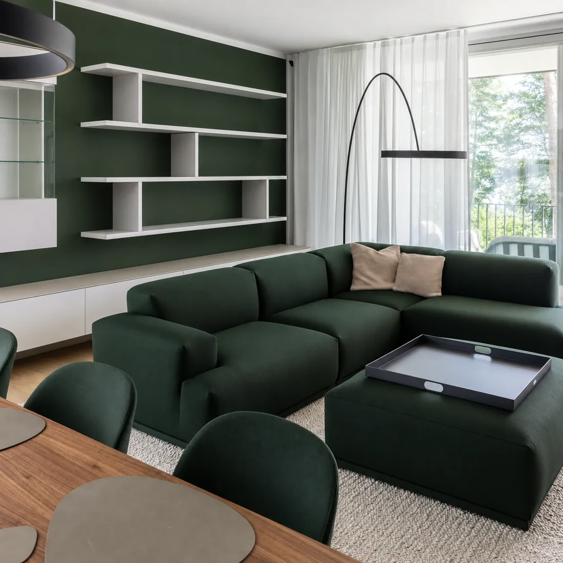 Salon rénové par Renova Swiss, Morges